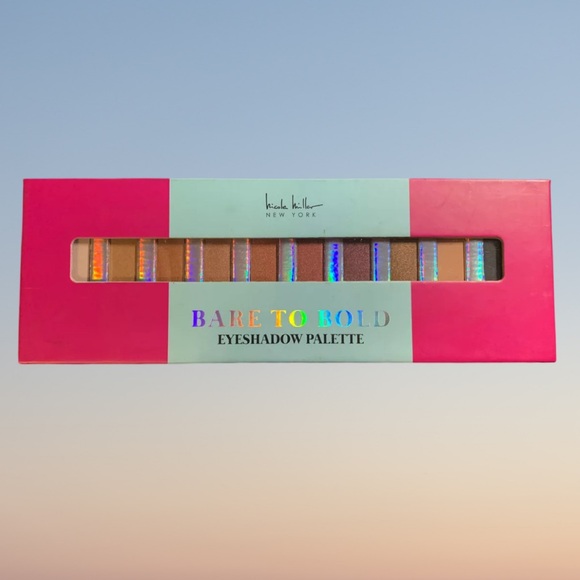 Brand New Nicole Miller Bare To Bold Eyeshadow Palette, Neutral Tones - Picture 1 of 4